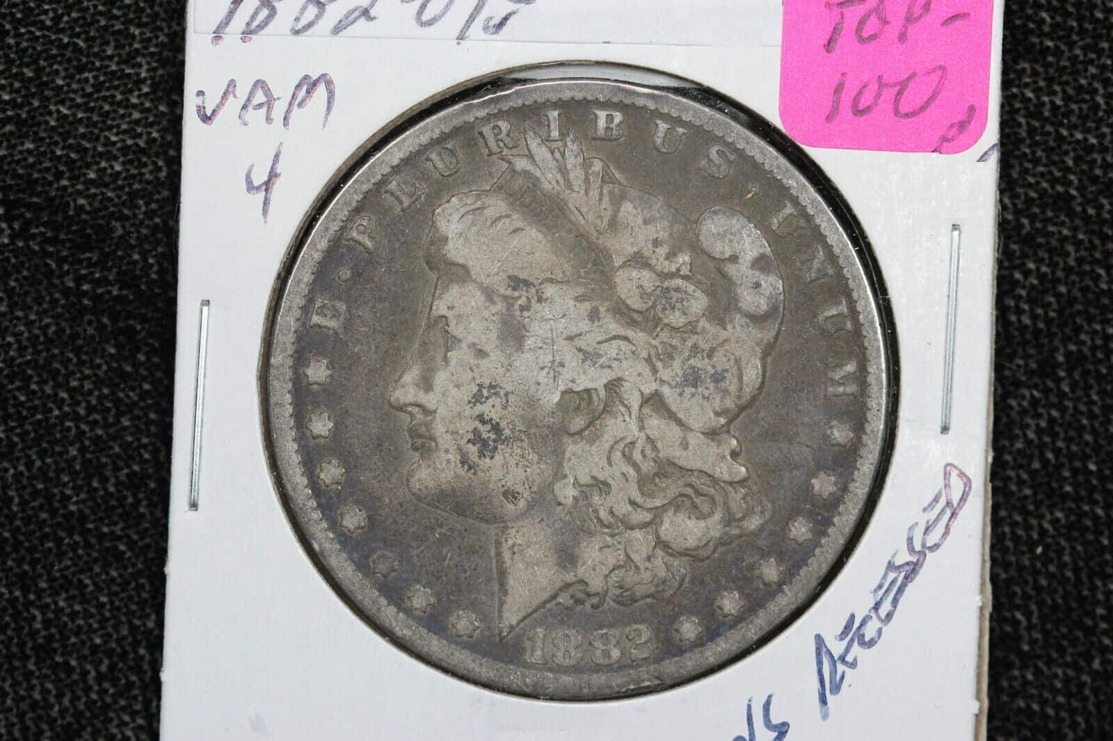 1882 Overpunched Silver Dollars