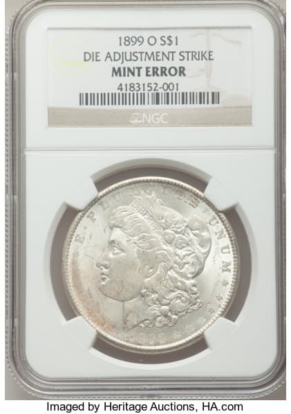 1889 Silver Dollar Die Adjustment error