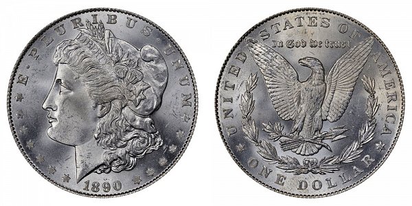 1890 Silver Dollar No Mint Mark