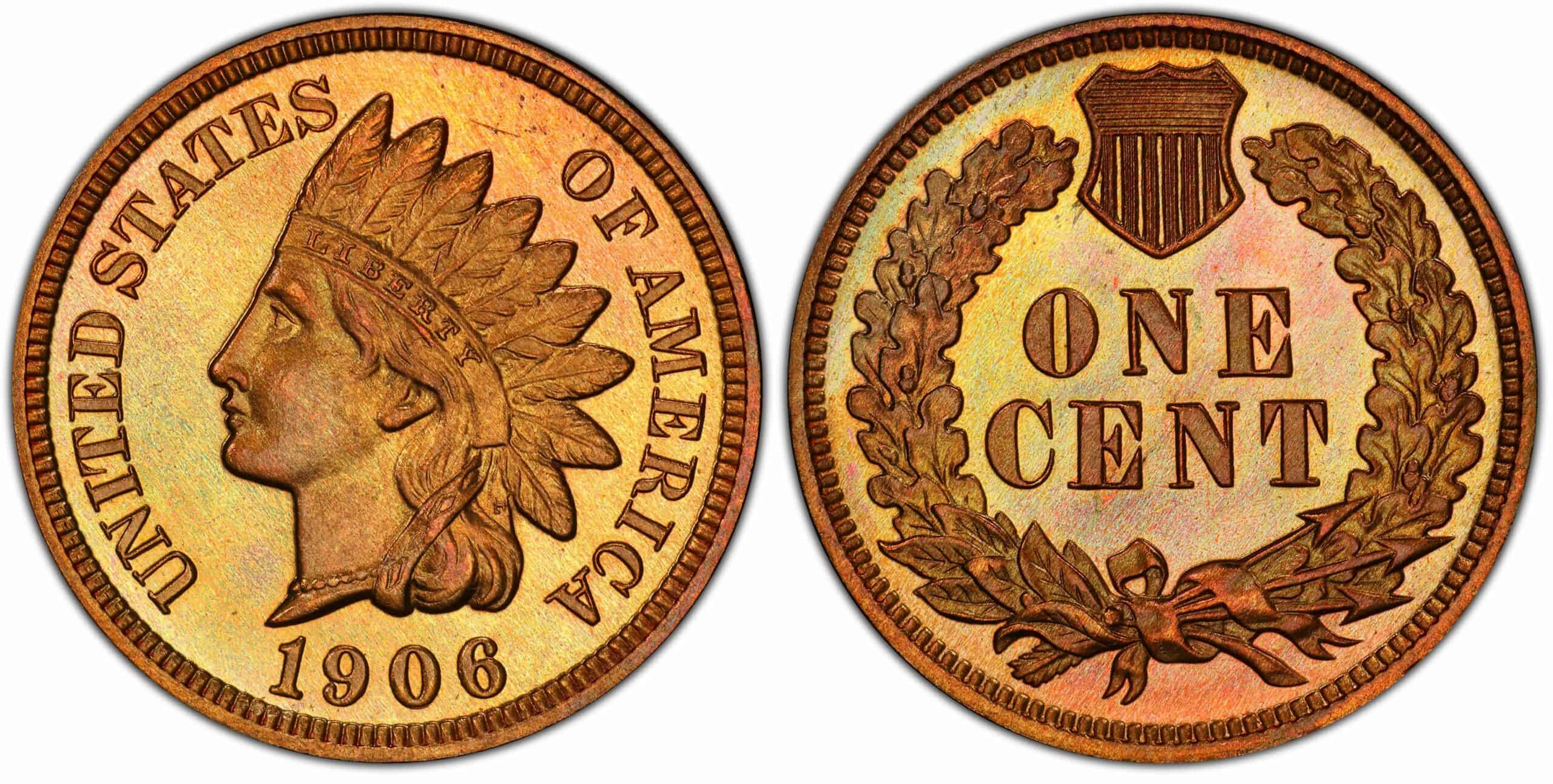 1906 No Mint Mark Proof Indian Head Penny
