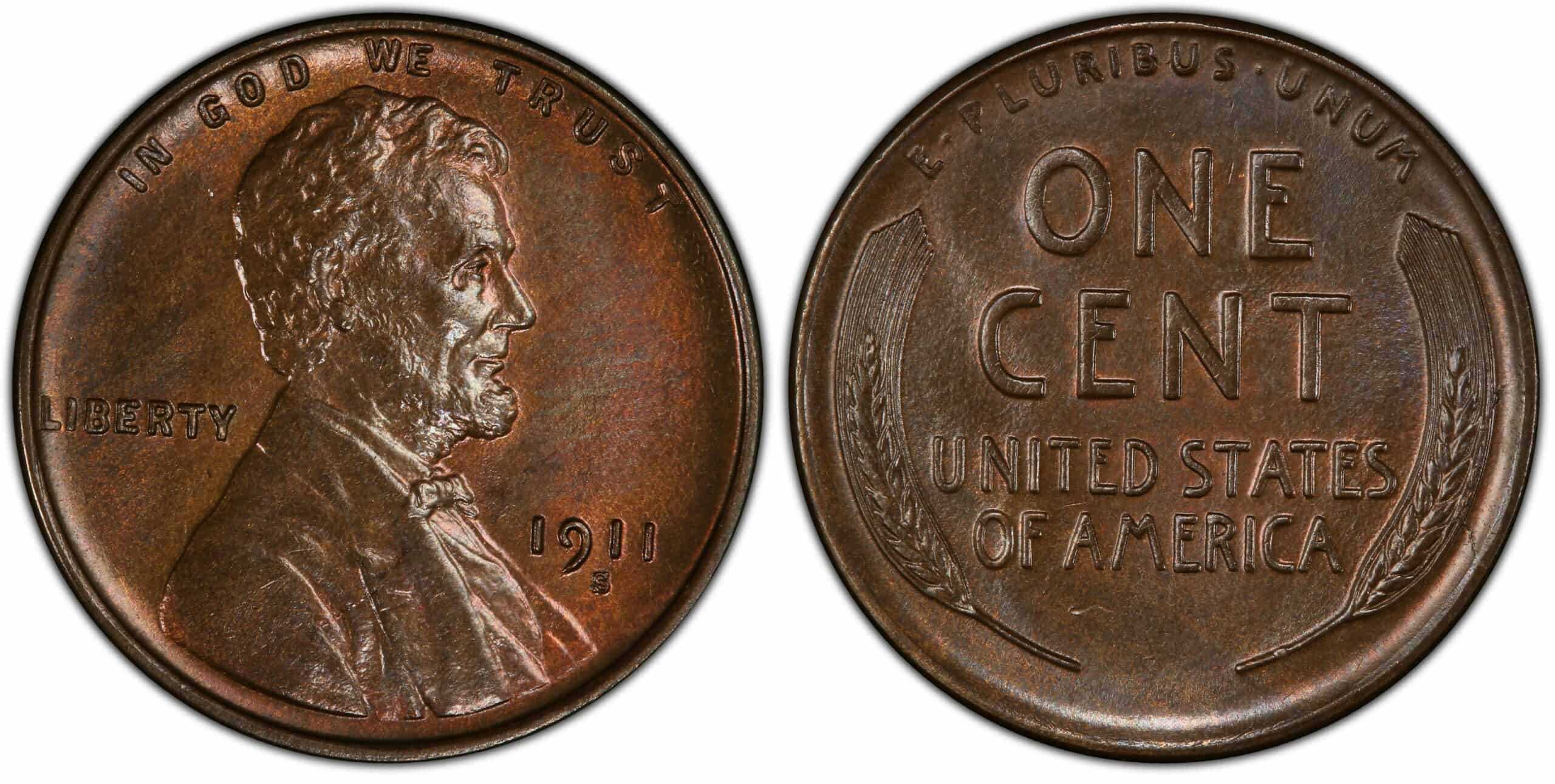 1911 S Wheat Penny Value
