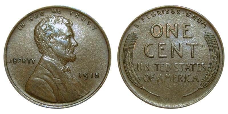 1915 No Mint Mark Penny