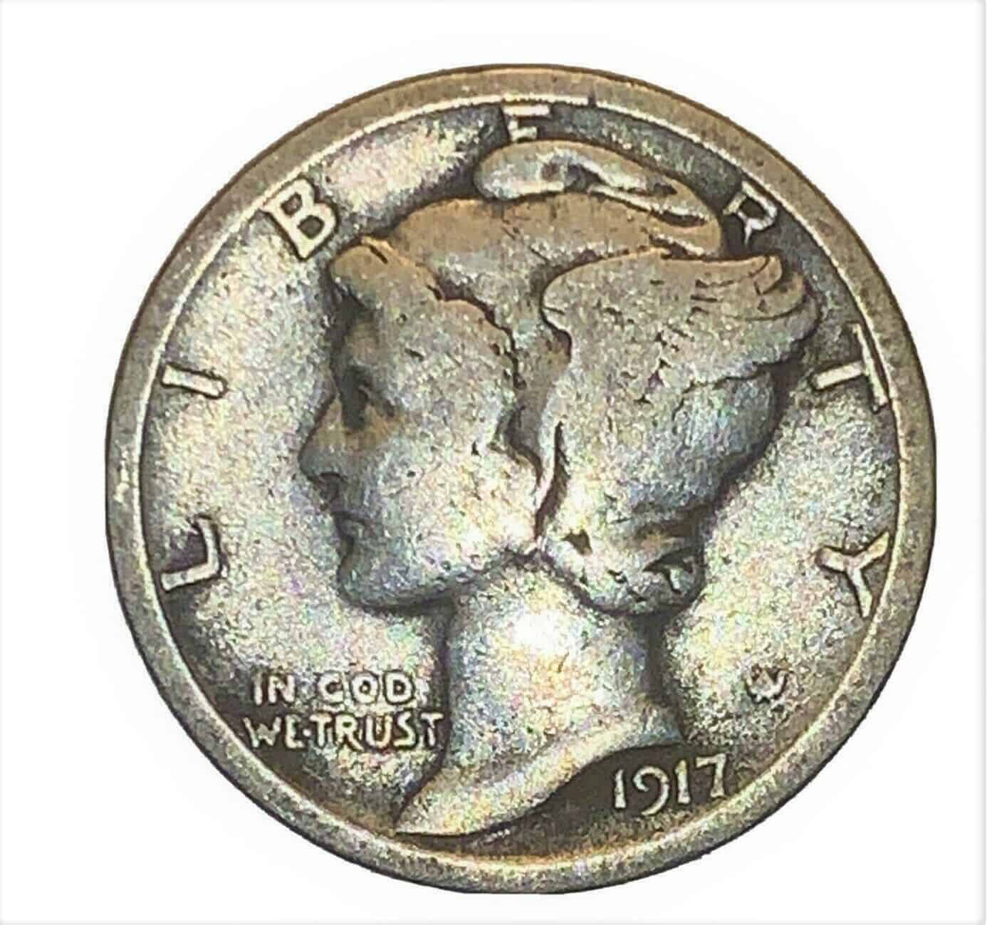 1917 Dime Value