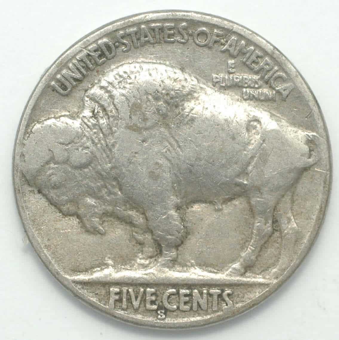 1928 Buffalo Nickel 3/4 Reversed Horn Error