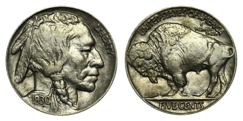 1930 No Mint Mark Buffalo Nickel Value