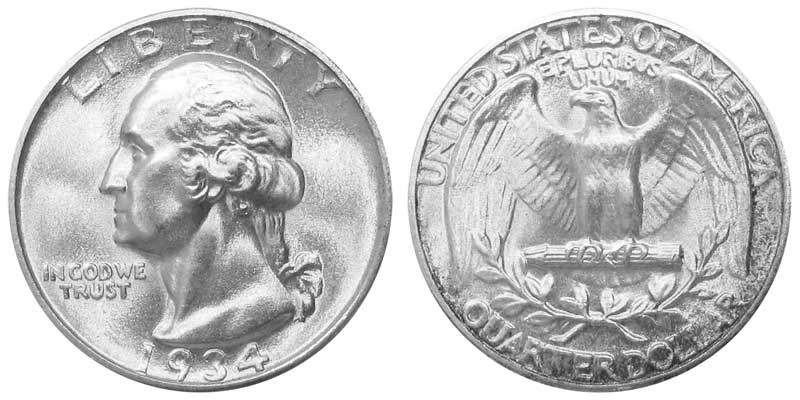 1934 No Mint Mark Quarter Value