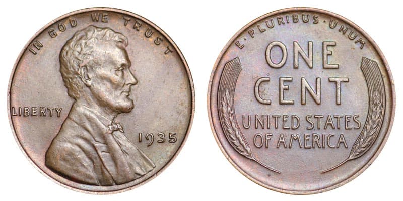 1935 No Mint Mark Wheat Penny Value