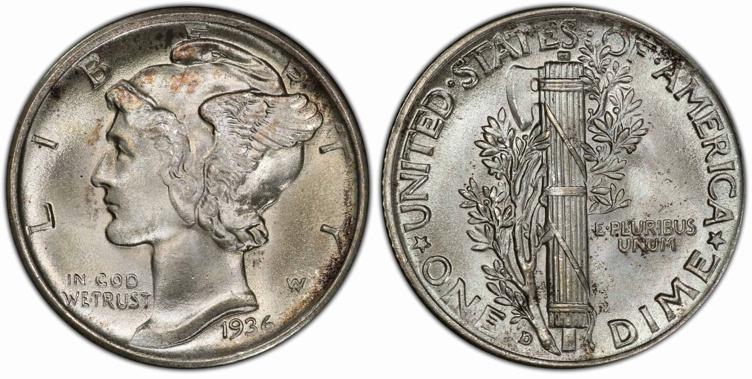1936 D Mint Mark Dime Value