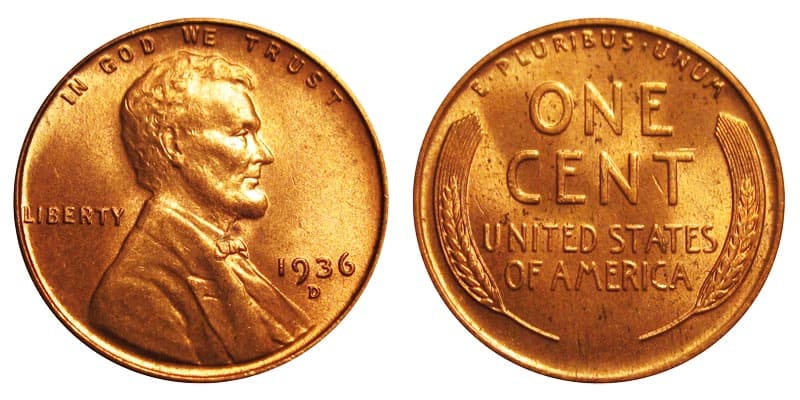 1936 D Wheat Penny Value