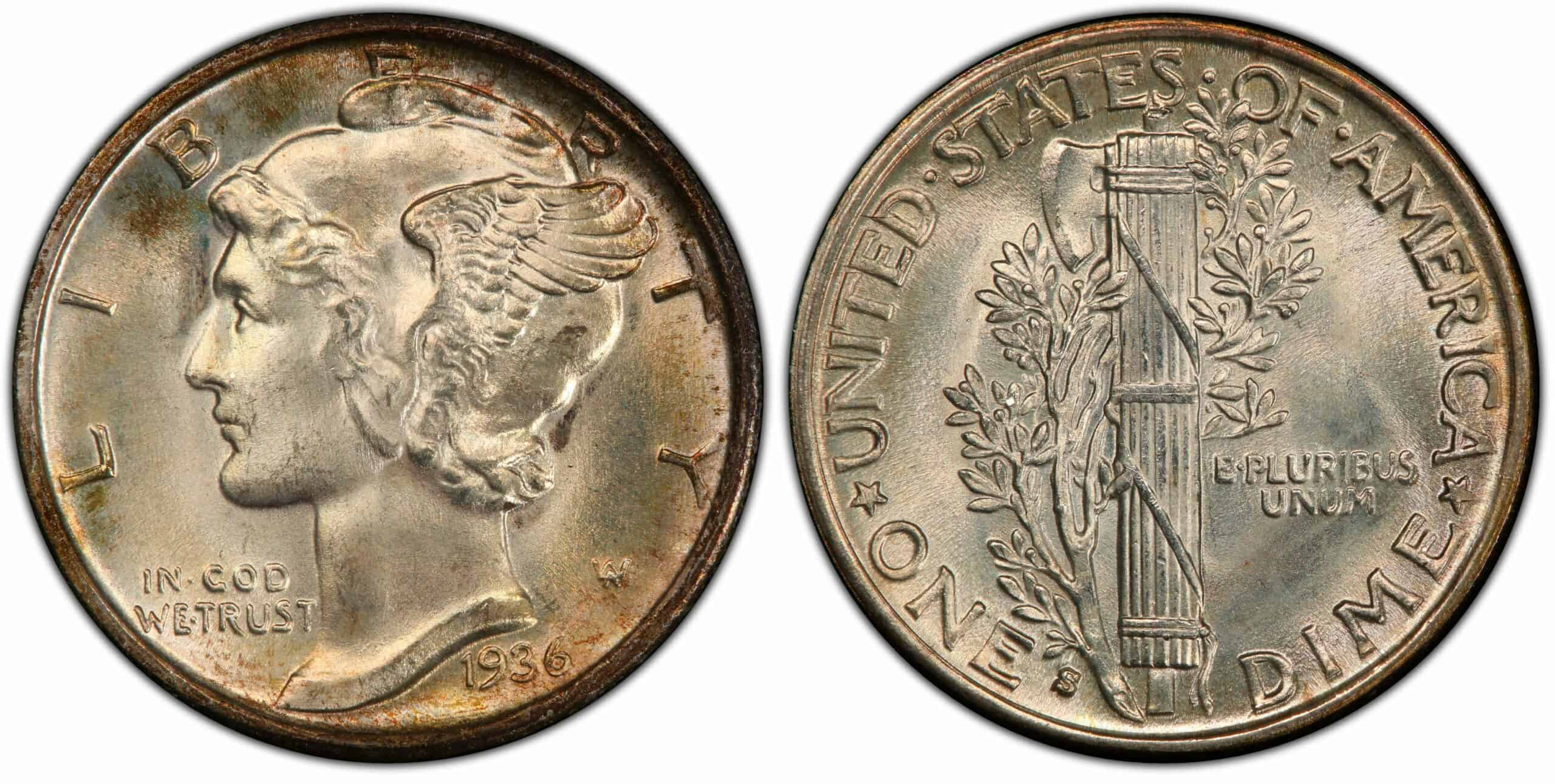 1936 S Mint Mark Dime Value
