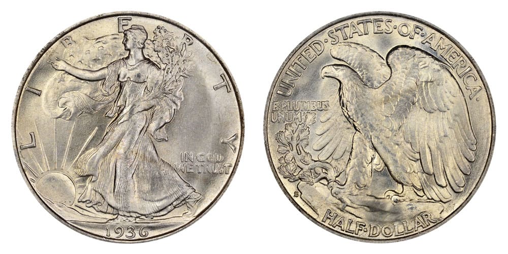 1936 San Francisco Mint Mark half dollar Value