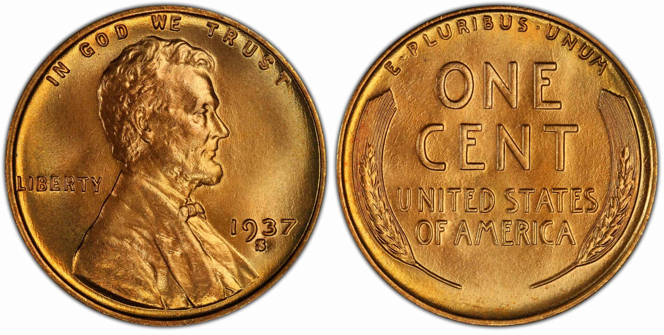 1937 S Wheat Penny Value