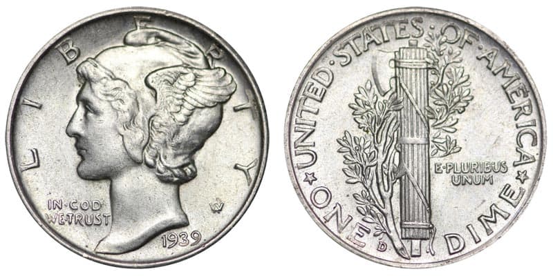 1939 D Dime Value