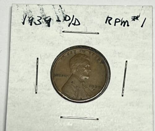 1939 Penny Repunched Mint Mark 
