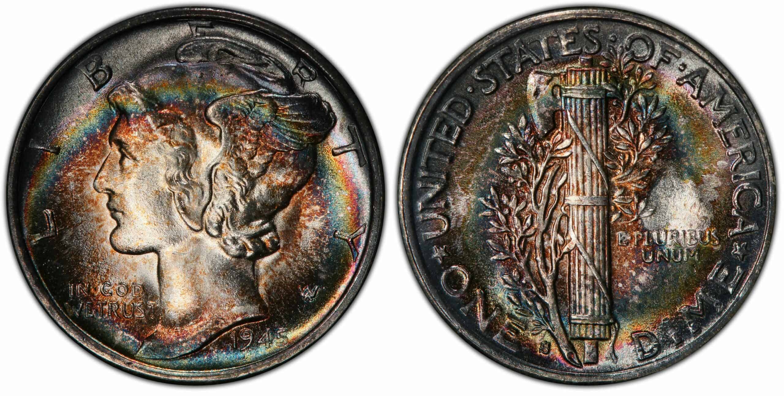 1945 Micro S Mercury Dime Value