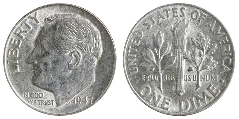 1947 Denver Mint Mark Dime Value