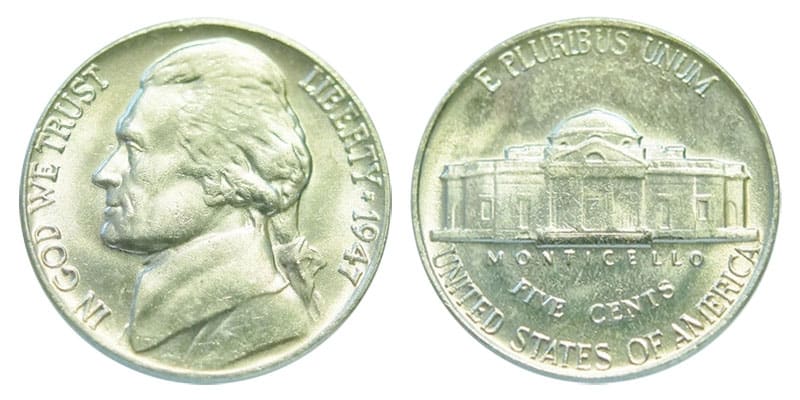 1947 “No Mint Mark” Nickel Value