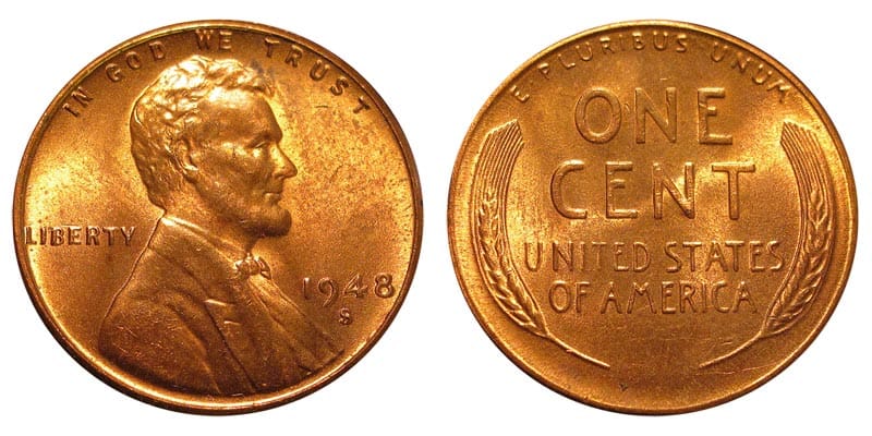 1948 S Wheat Penny Value