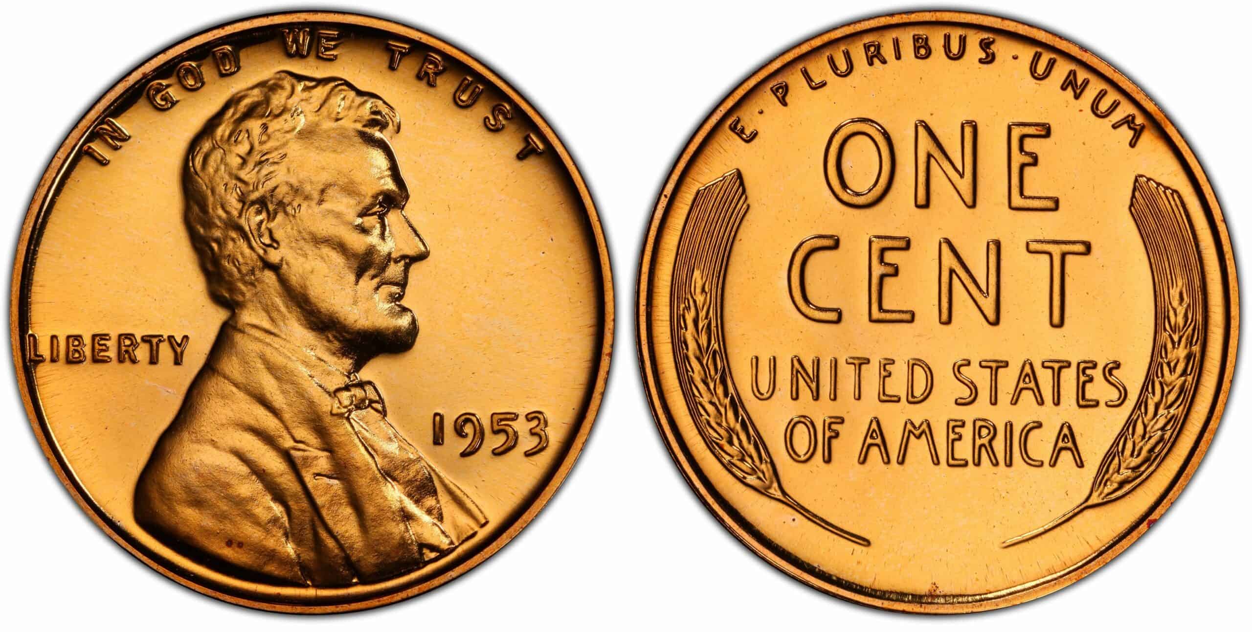 1953 Proof Wheat Penny Value
