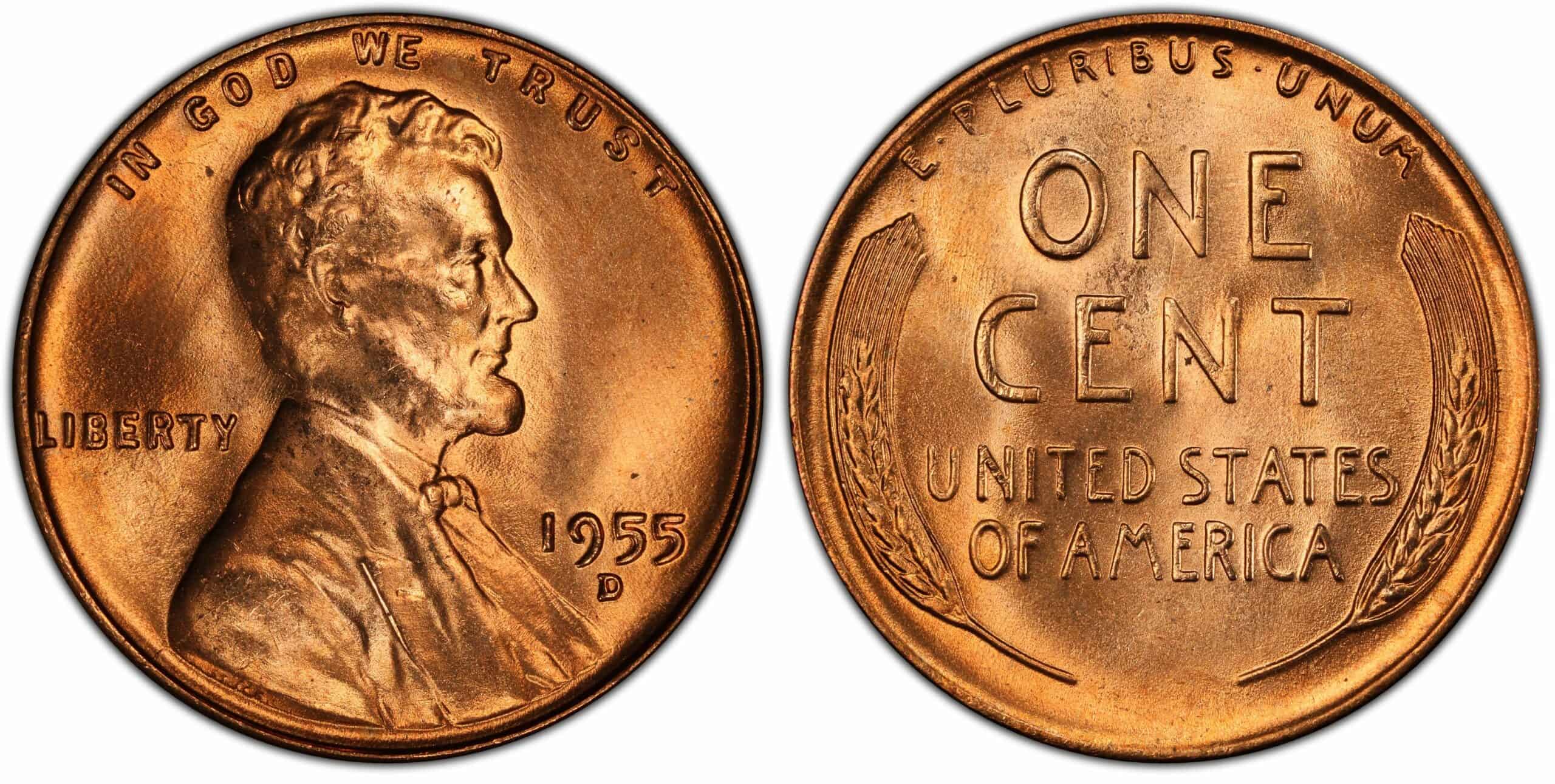 1955 D Wheat Penny Value