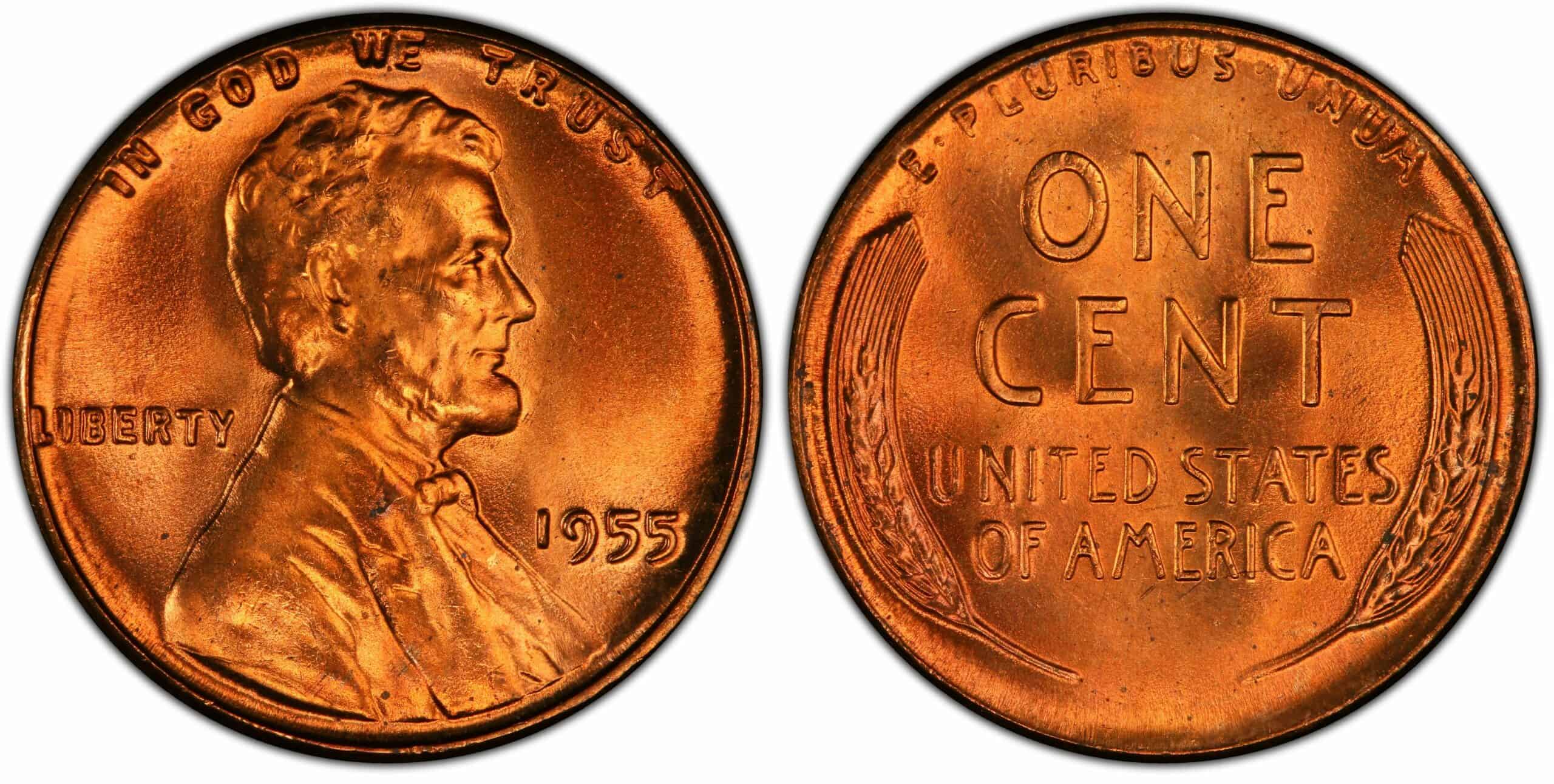 1955 No Mint Mark Wheat Penny (P) Value