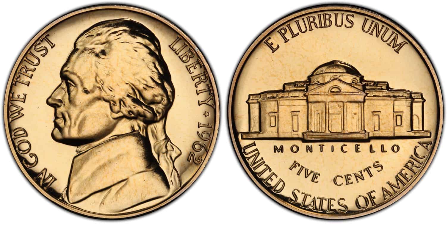 1962 Proof No Mint Mark Nickel Value