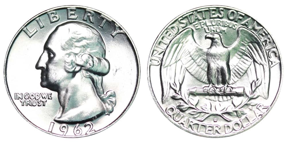 1962 ‘D’ Silver Quarter Value