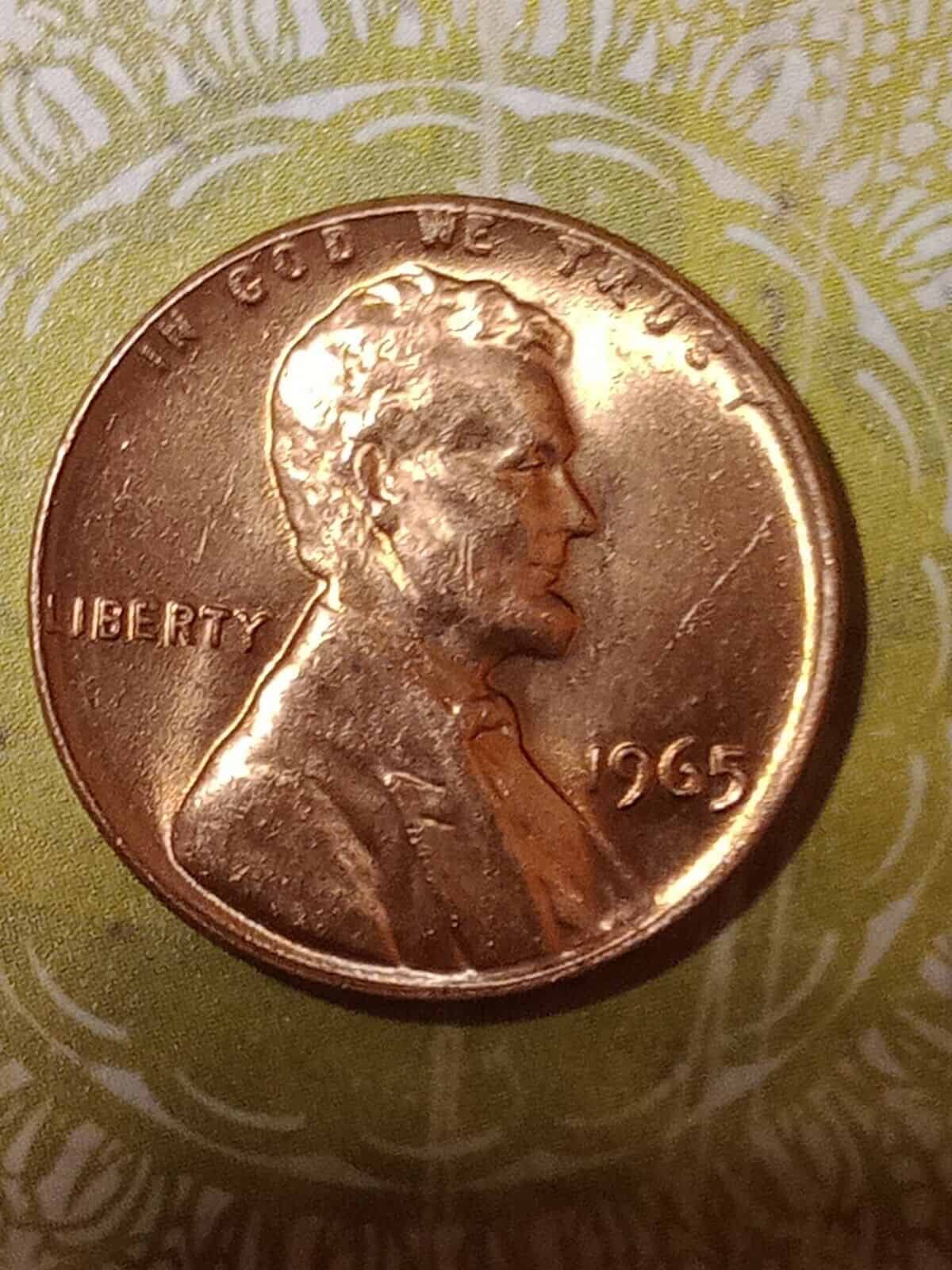 1965 Double Die Penny