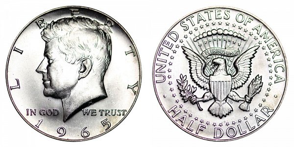 1965 Half Dollar No Mint Mark Value