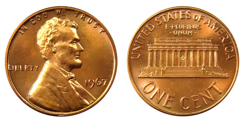 1967 No Mint Mark Penny Value