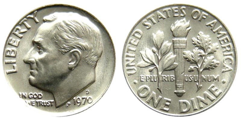 1970 D Dime Value