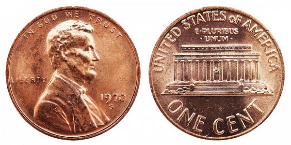 1970 S Penny Value - Small Date, High 7
