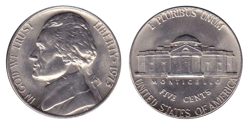 1973 No Mint Mark Nickel Value