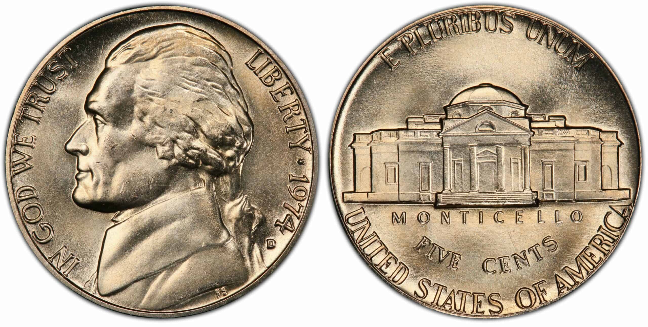 1974 D Nickel Value