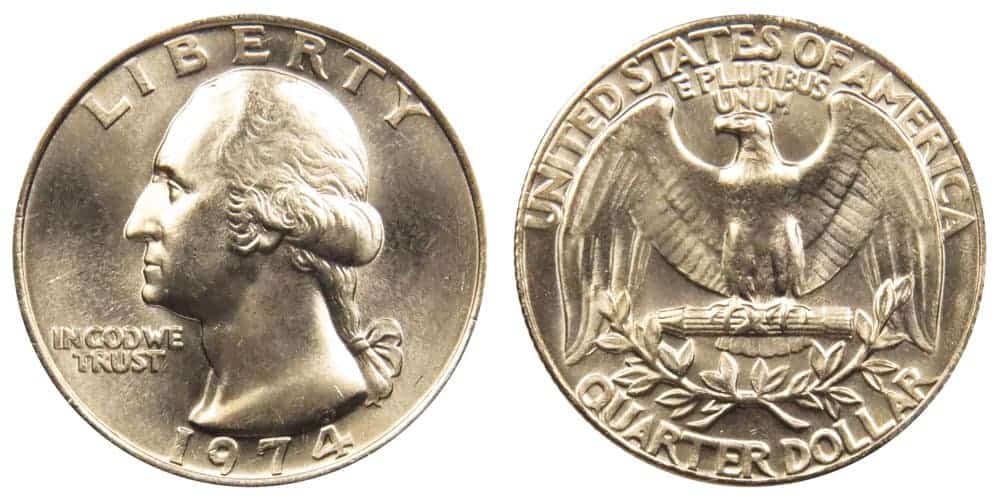 1974 No Mint Mark Silver Quarter Value