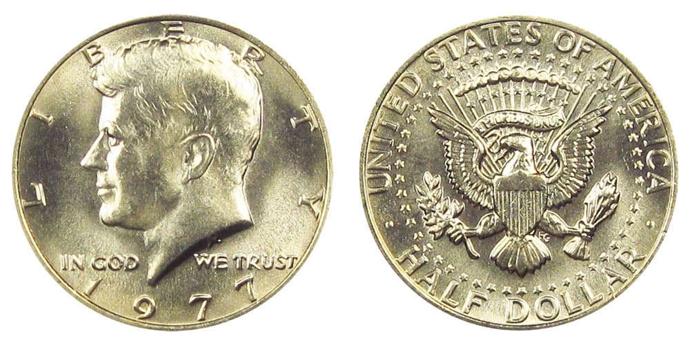 1977 No Mint Mark Kennedy Half Dollar