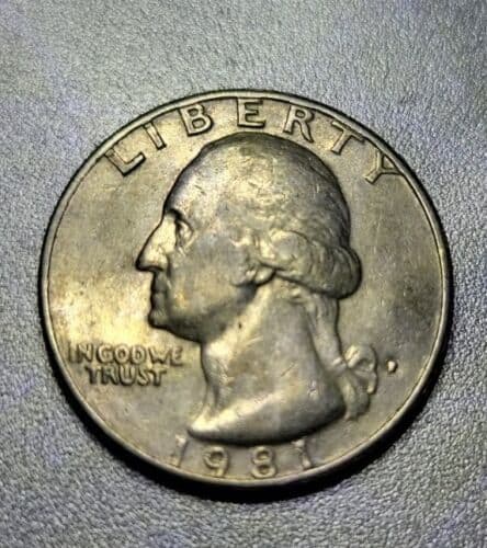 1981 Quarter Filled-in Mint Marks