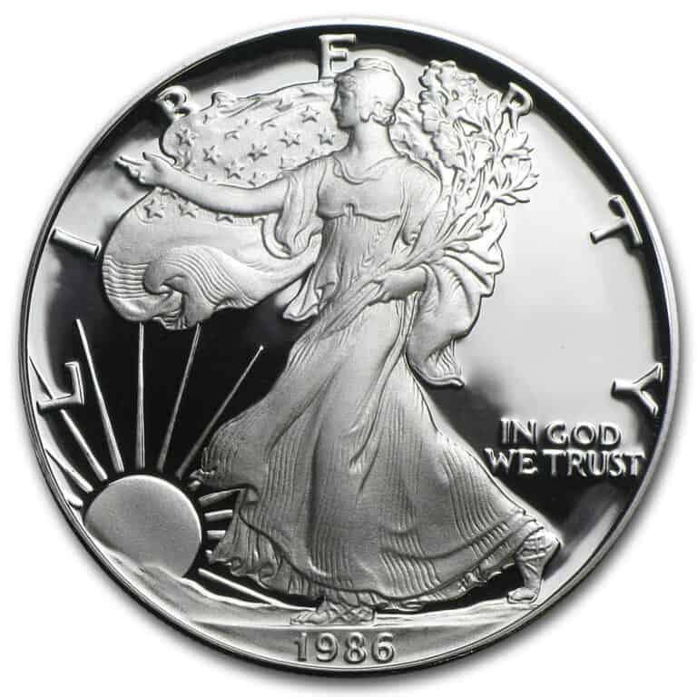 1986 silver dollar value