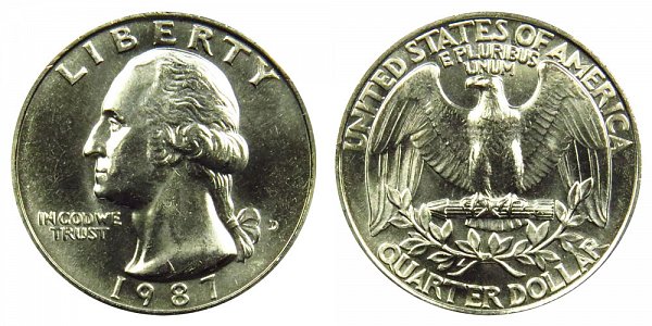 1987 D Quarter Value