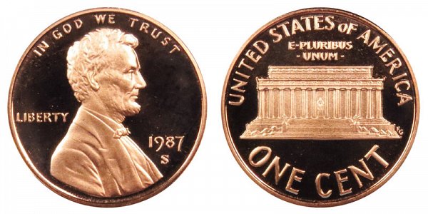 1987 “S” Proof Penny Value