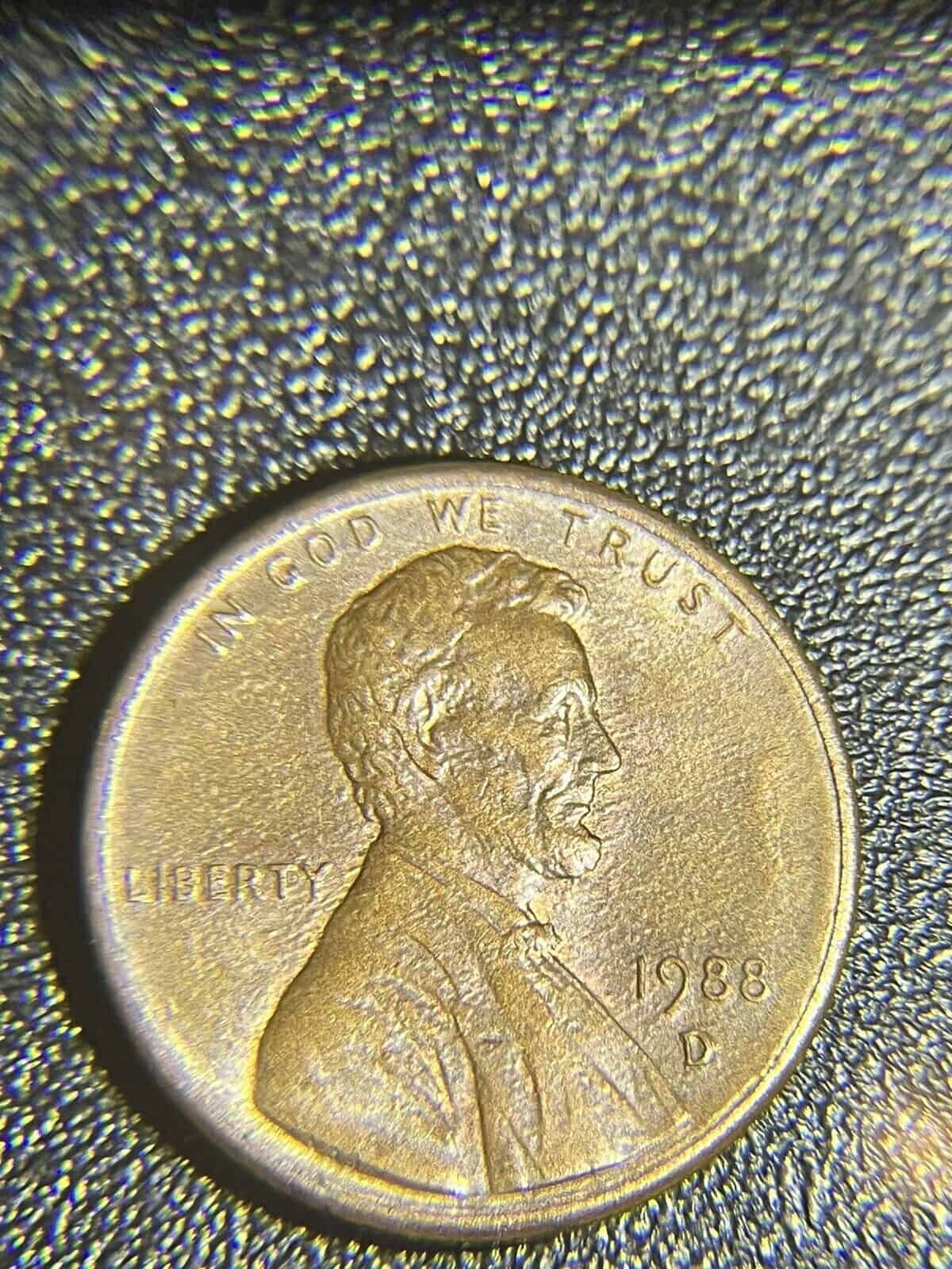 1988 Lincoln Penny Transitional Error