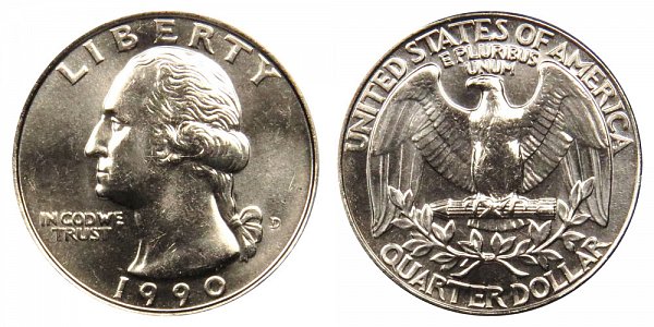 1990 “D” Quarter Value