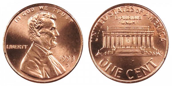 1993 D Penny Value