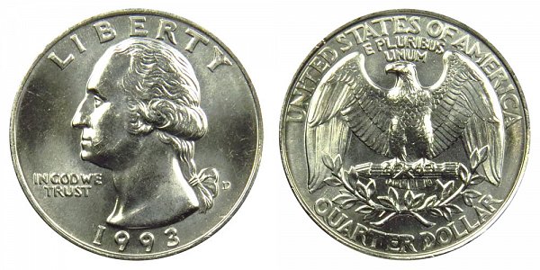 1993 D Quarter Value