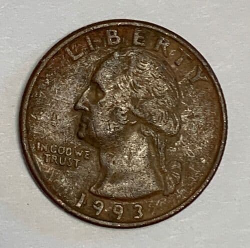 1993 Missing Clad Quarter