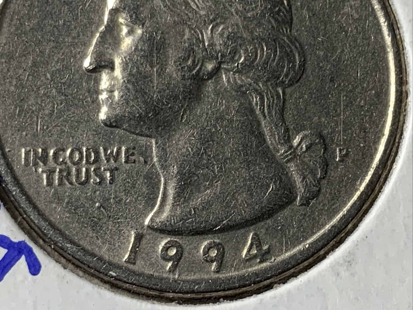 1994 P Quarter - Double Struck Error