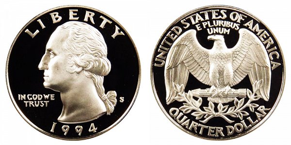 1994 S Silver Proof Quarter Value