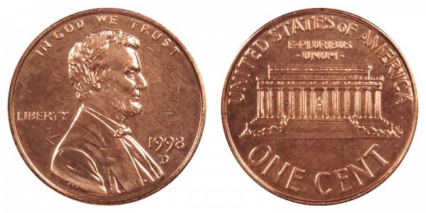 1998 D Penny Value