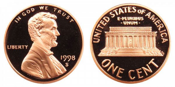 1998 S Proof Penny Value