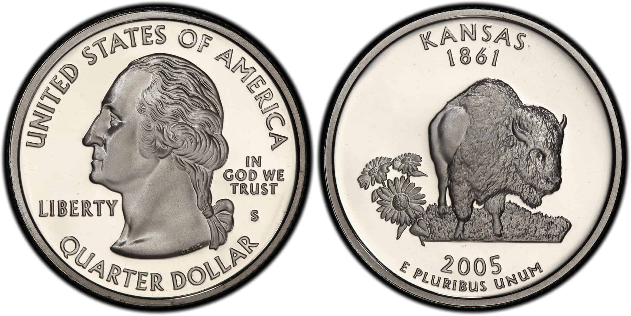 2005 S Quarter Proof Kansas
